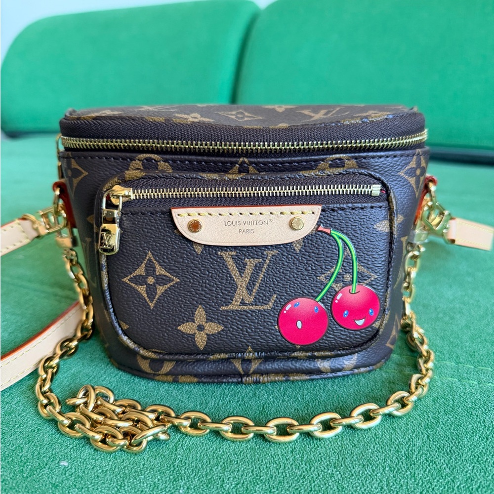Louis Vuitton X Takashi Murakami Monogram Cerises Mini Bumbag